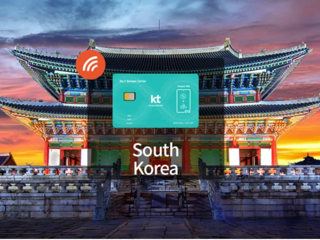 Internet en Corea, tarjeta SIM