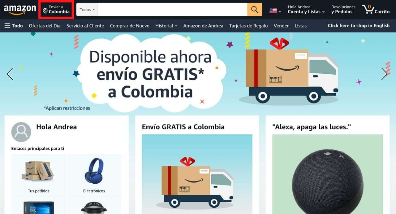 Cómo Comprar en Amazon desde Colombia con Envío Gratis Colombian