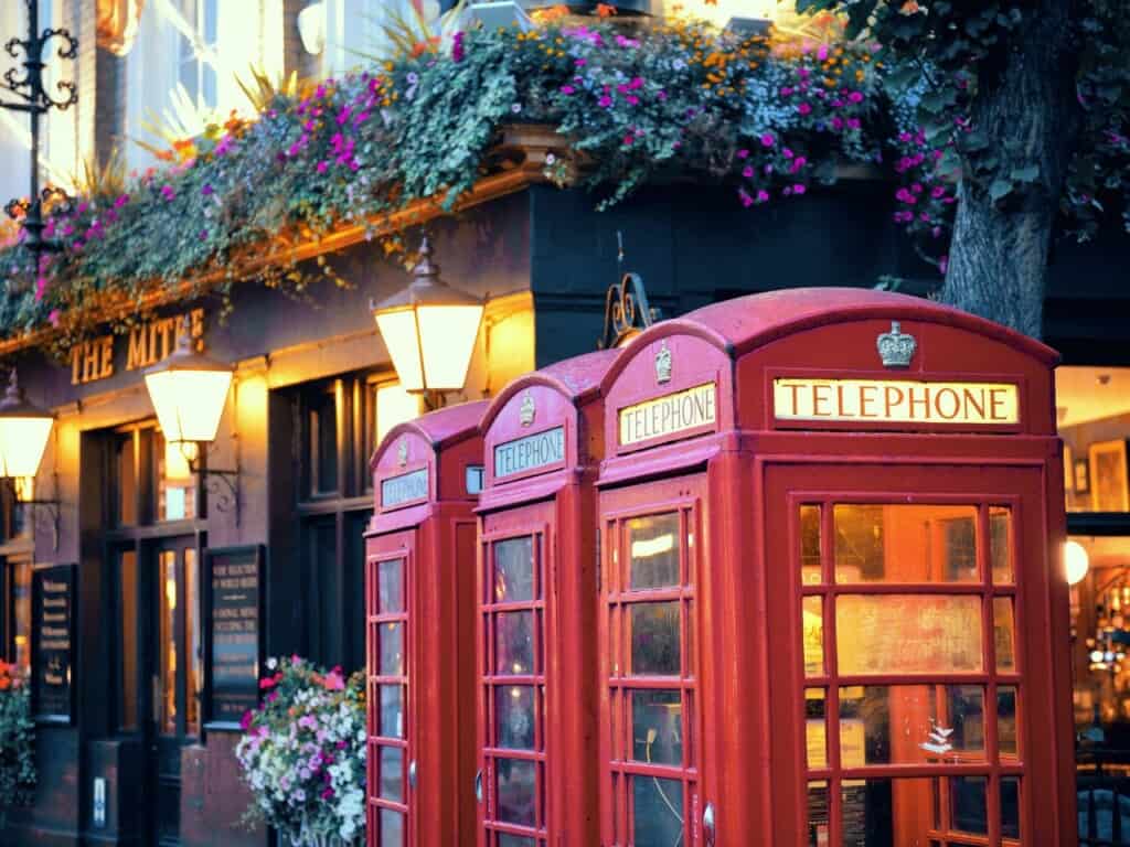 Cabinas de teléfono en el Reino Unido